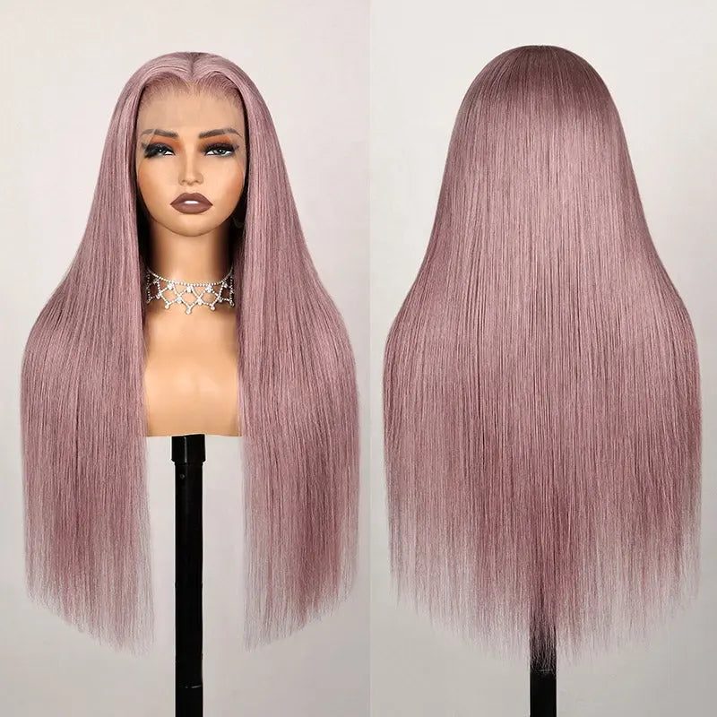 Pre-cut Glueless Frontal 13x4 Wig - Ash Purple