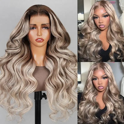 Pre-cut Glueless Frontal Wig-Ombre Highlight