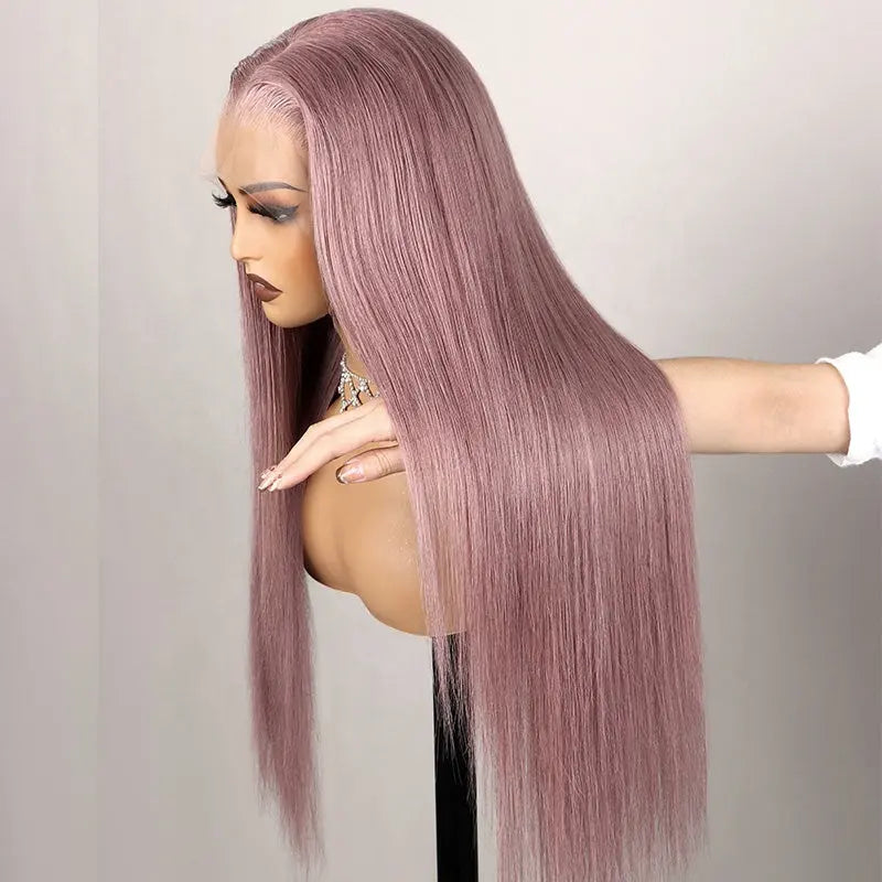 Pre-cut Glueless Frontal 13x4 Wig - Ash Purple