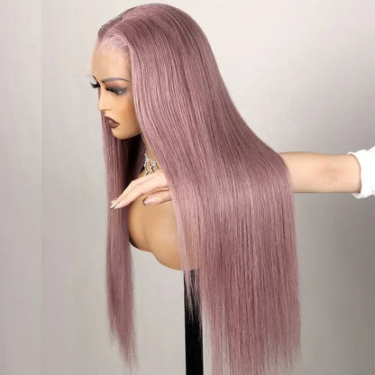 Pre-cut Glueless Frontal 13x4 Wig - Ash Purple