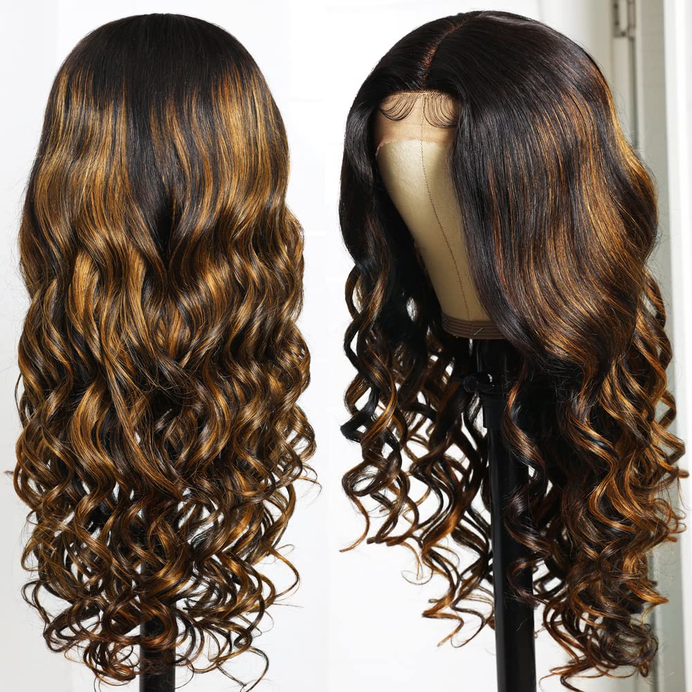 13x4 Pre-made Lace Front - Wavy Highlights
