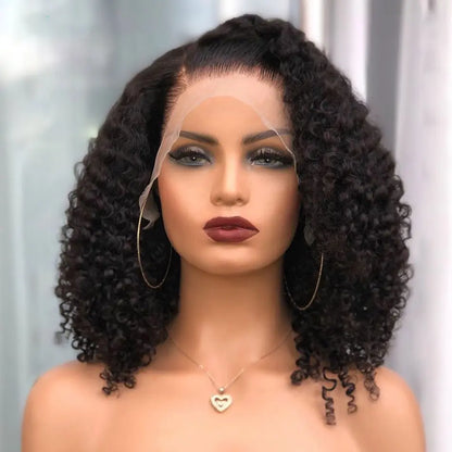 Brazilian Curly 360 Lace Front Short Wig