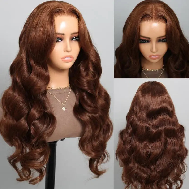 Glueless Chocolate Brown Lace Front Wig