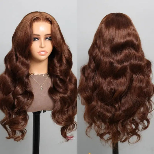 Glueless Chocolate Brown Lace Front Wig
