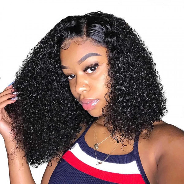 Brazilian Curly 360 Lace Front Short Wig